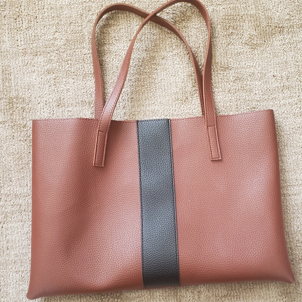 Vince camuto vegan leather tote